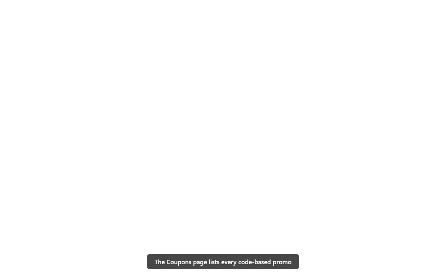 Coupons admin page walkthrough video