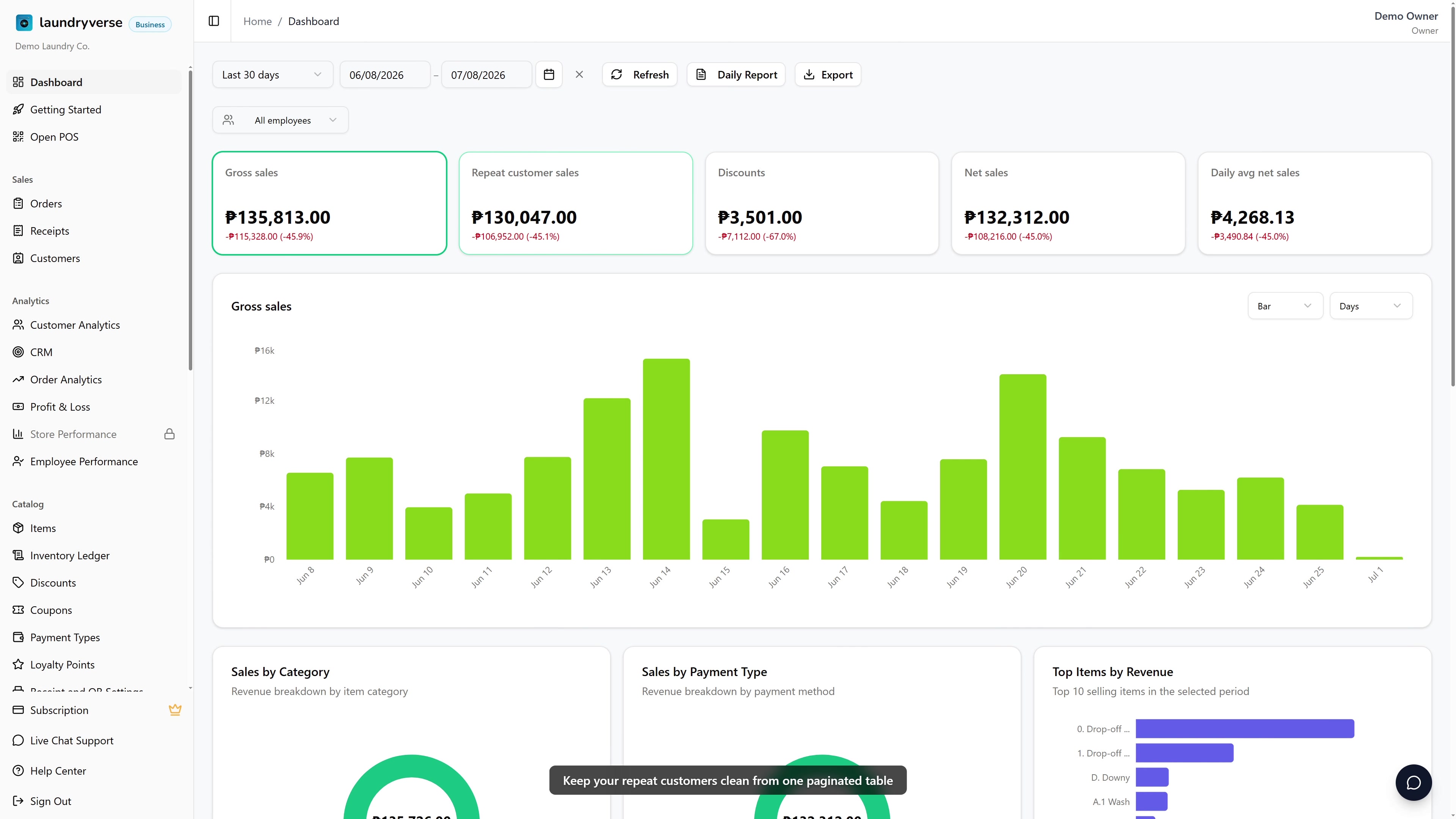 Customers page walkthrough video