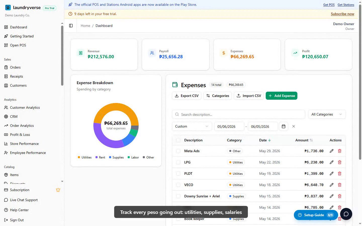 Expenses admin page walkthrough video