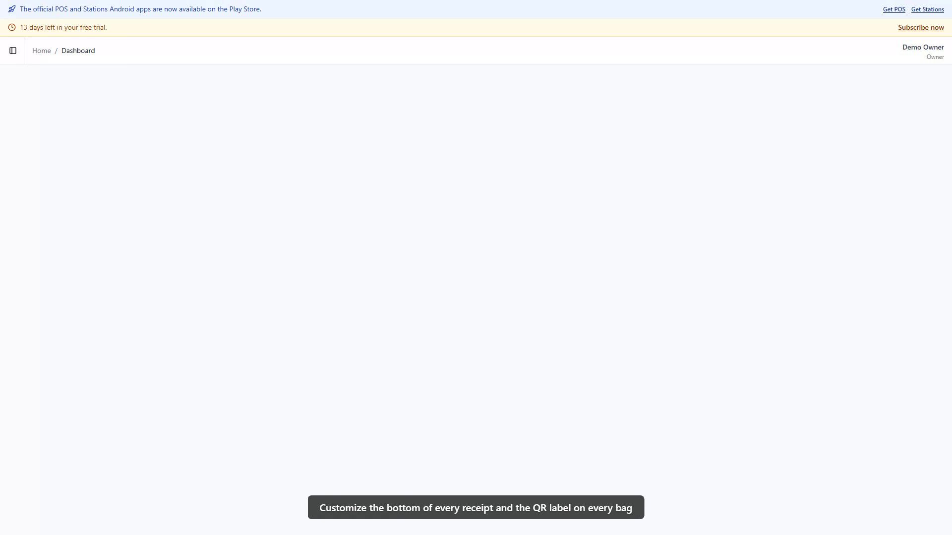 Receipt and QR settings walkthrough