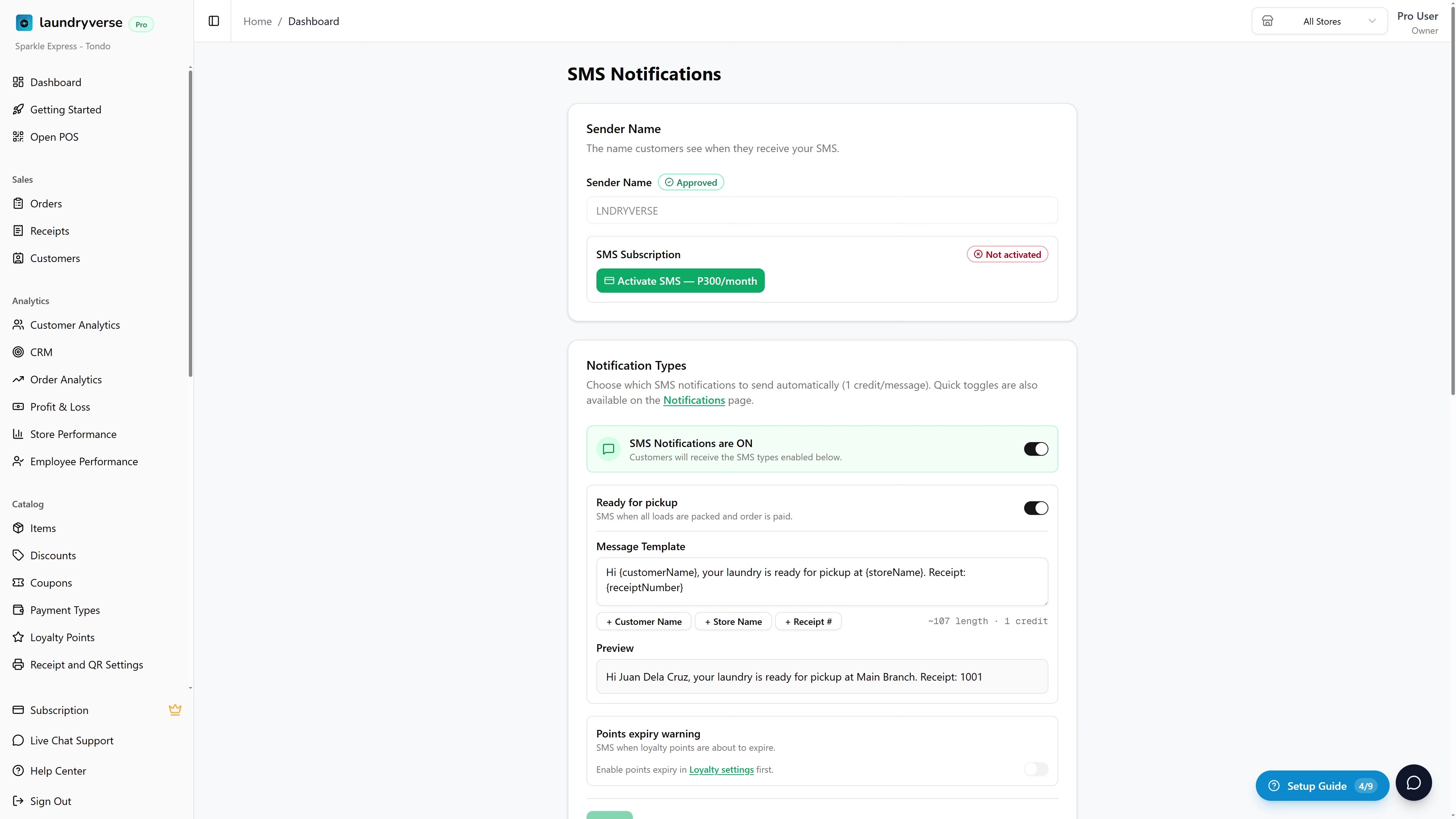 SMS Notifications walkthrough video