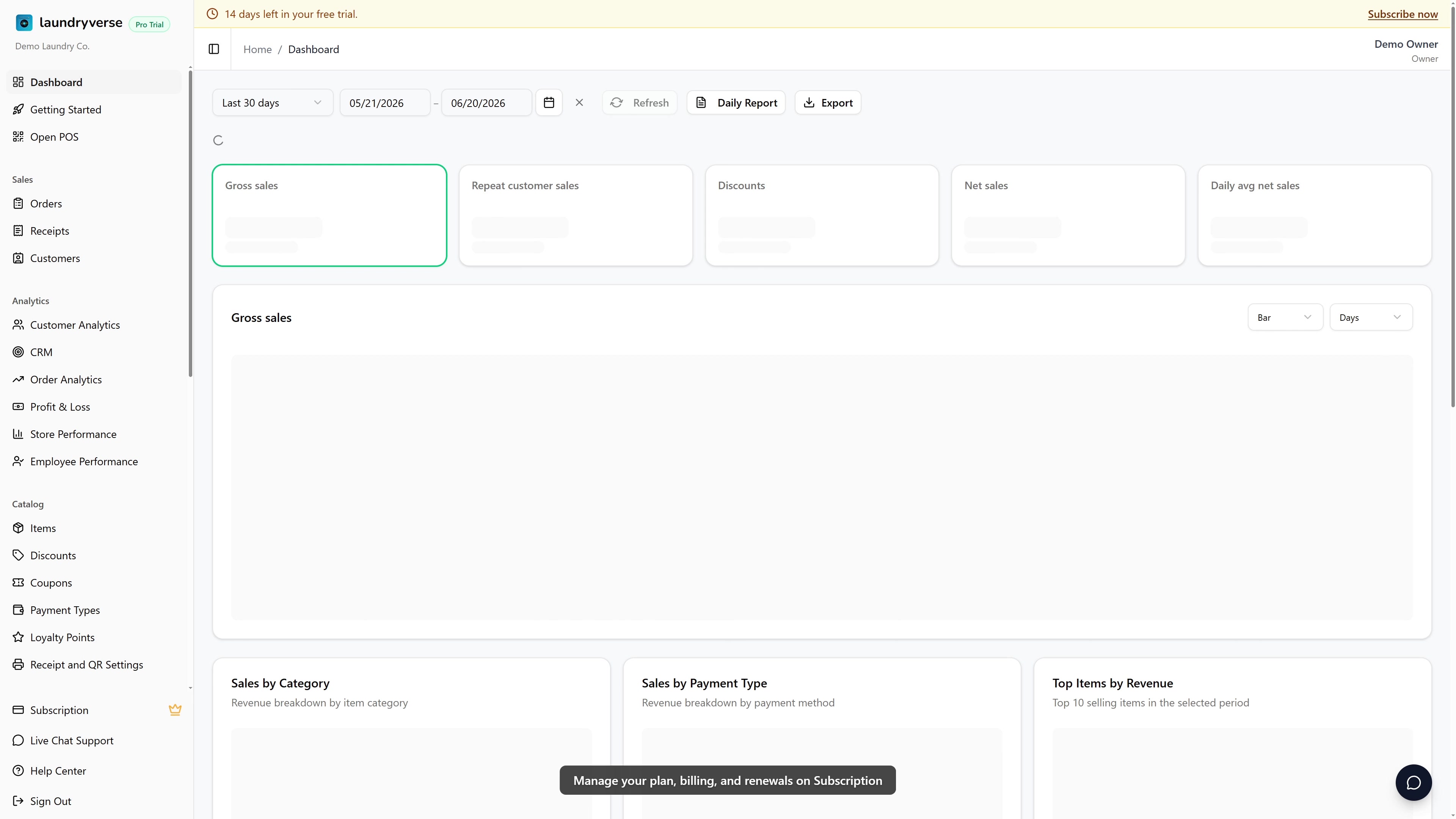 Subscription and Billing walkthrough video