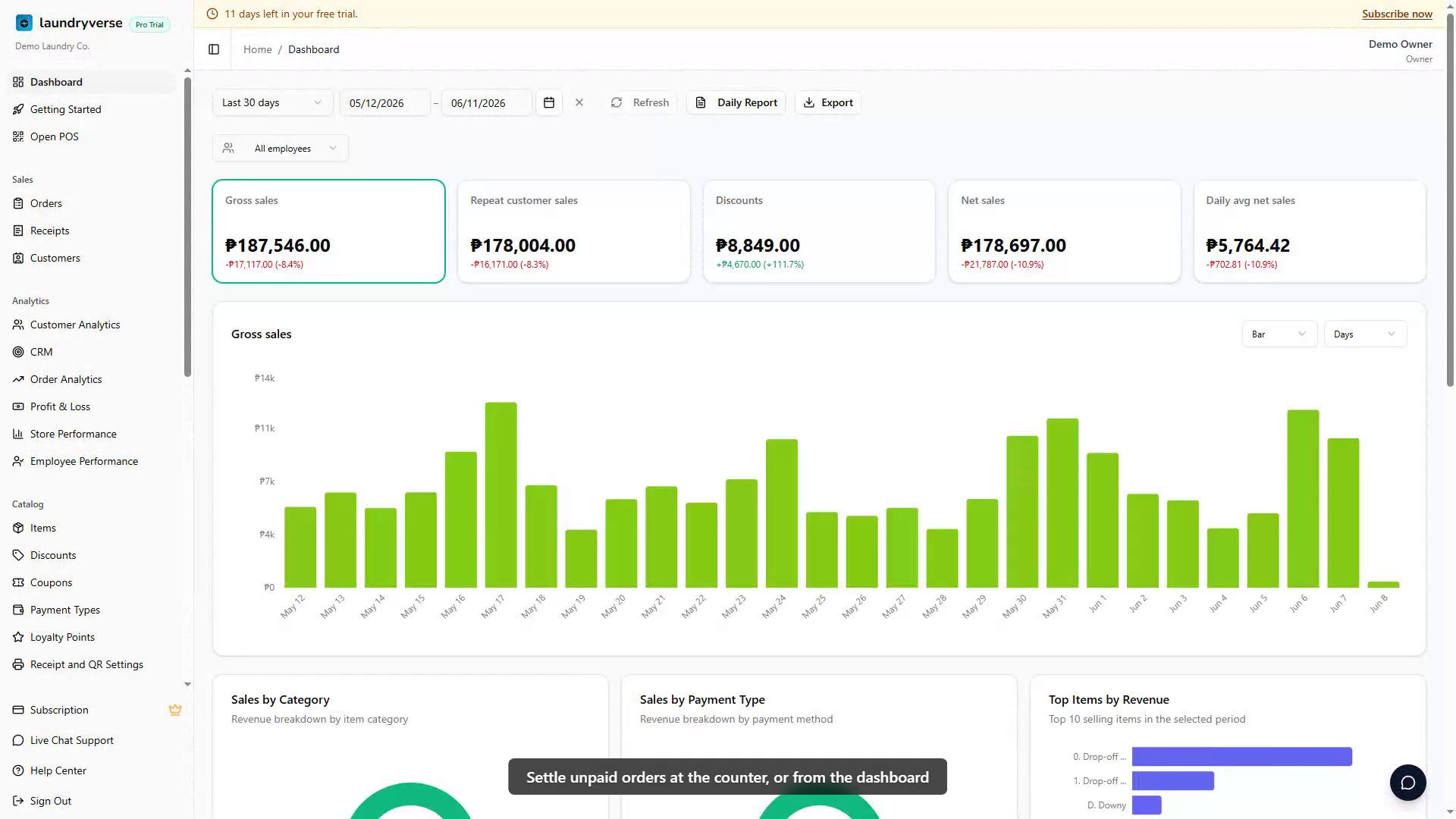Resolving unpaid orders walkthrough video