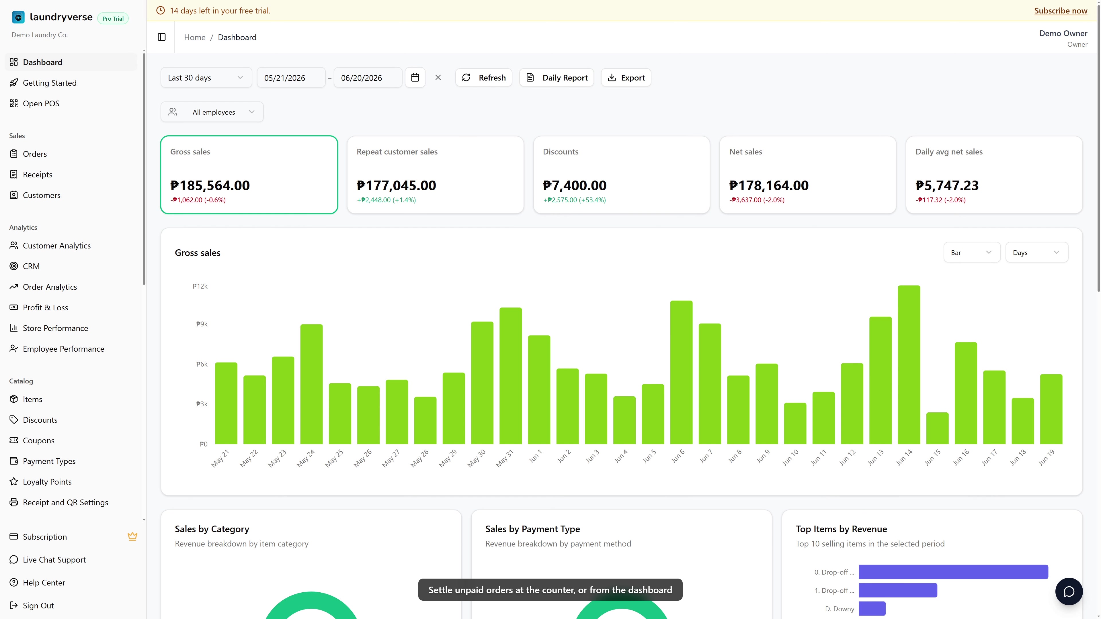 Resolving unpaid orders walkthrough video