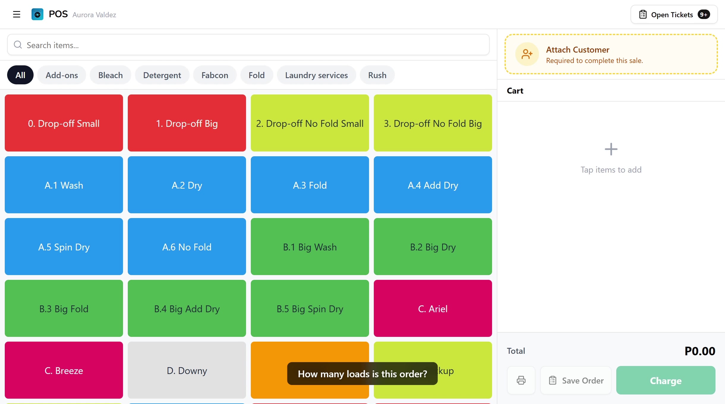 Service tags and load tracking walkthrough