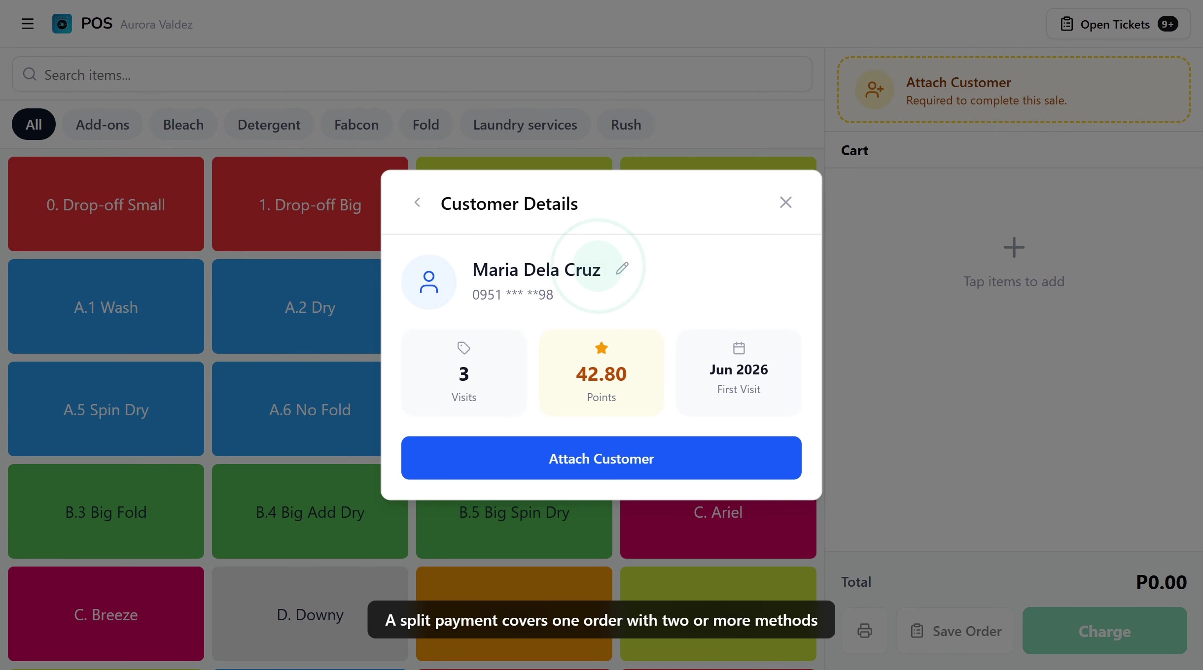 Split Payments walkthrough video